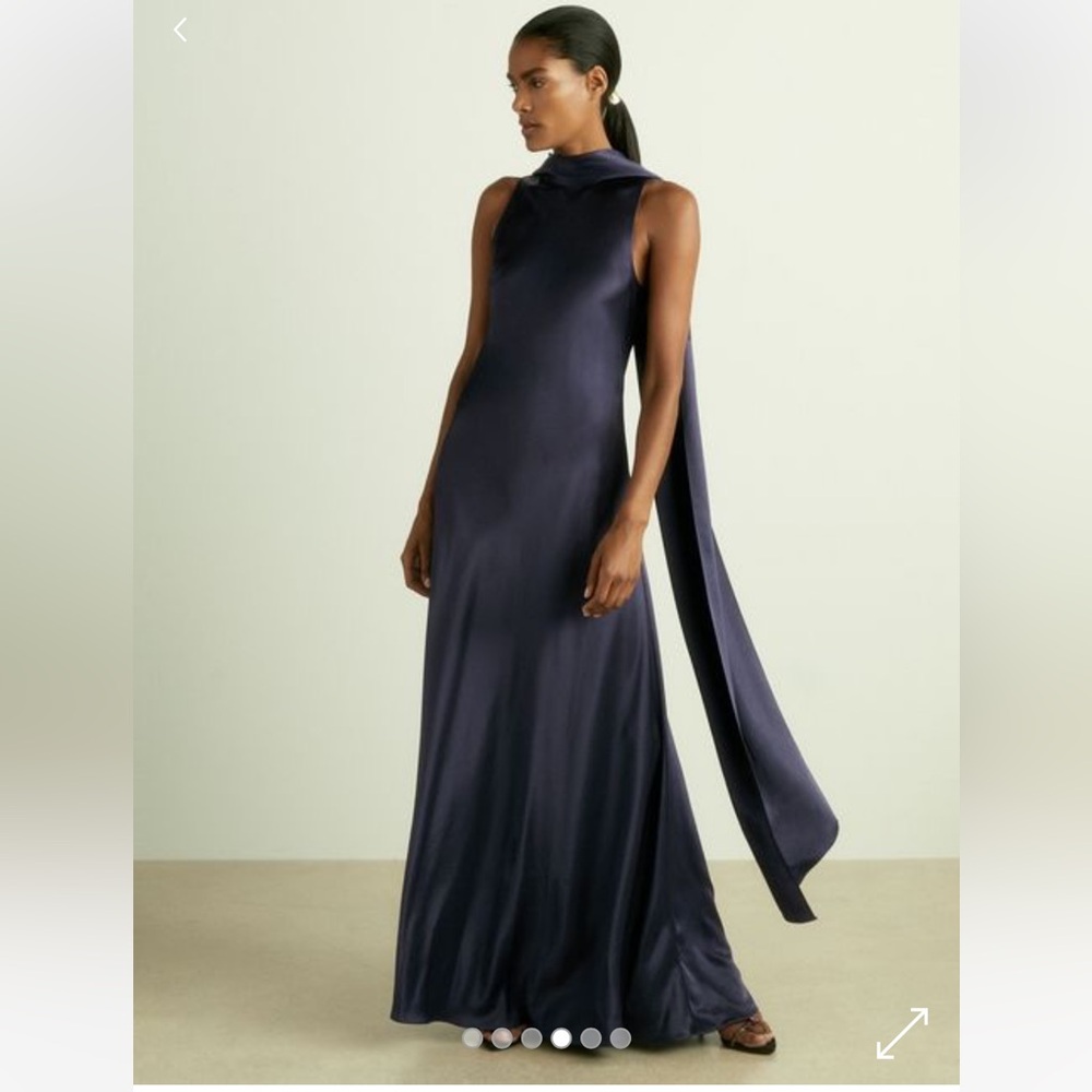 REISS Fae Indigo Dress